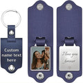 Custom Keychains with Picture Personalized Photo Logo Text Customized Key Chain for Boyfriend Dad Men Women Gifts