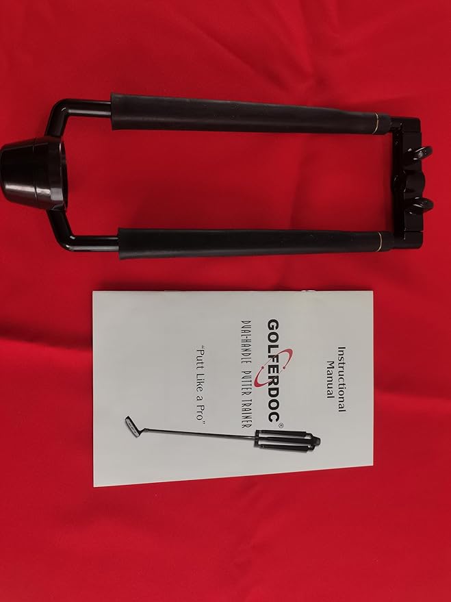 New GolferDoc Dual-Handle Golf Putter Trainer-Training Aid-Swing Path Trainer