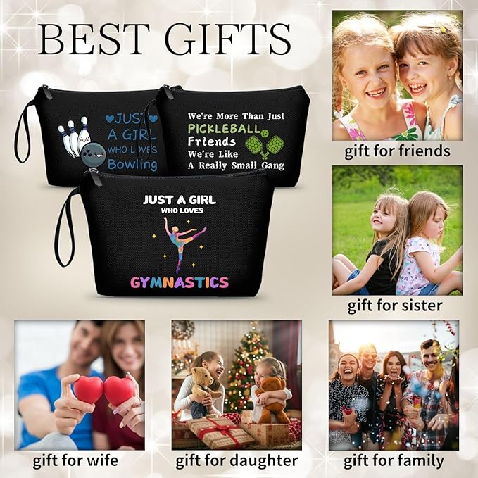Gymnastics Stuff Accessories for Girls,Teenage Girl Birthday Gifts,Gymnastics Cosmetic Makeup Bag