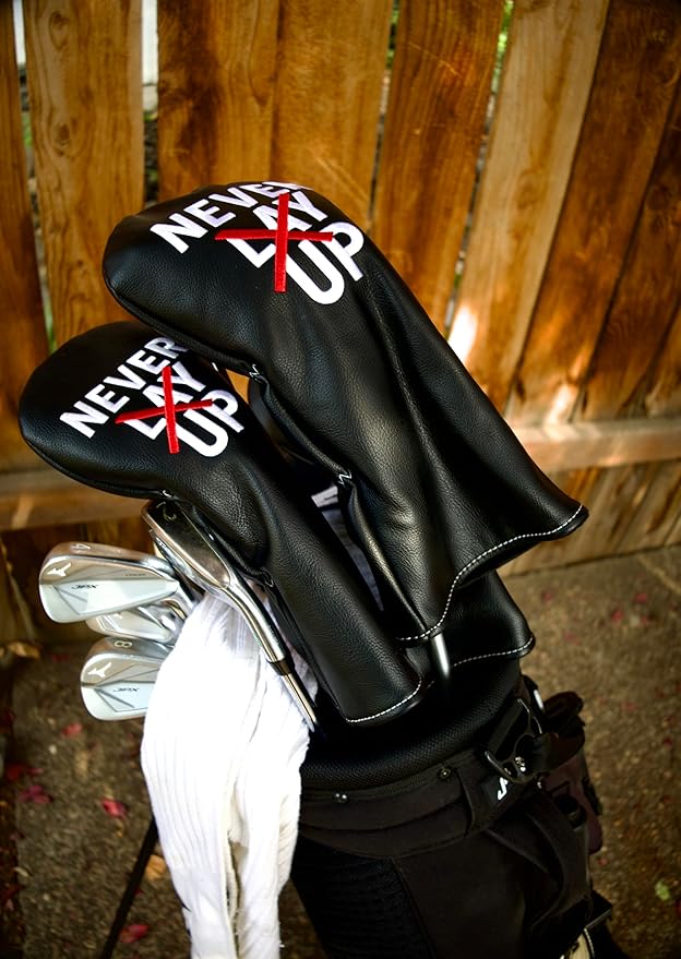 Golf Driver Headcover - 3 Wood Head Cover - Golf Headcover - Leather - Never Lay Up - Solobird Golf Headcover - Golf Club Cover