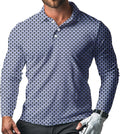 Men's Long Sleeve Golf Shirt Quick Dry 3 Button Work Fishing Outdoor Casual Collar Shirt