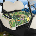 Golf Cart Seat Covers, Universal Golf Cart Seat Towel Blanket with 4 Front Pockets & Nonskid Bottom Fits for EZGO, Yamaha, Club Car and More 2 Person Seats Golf Carts