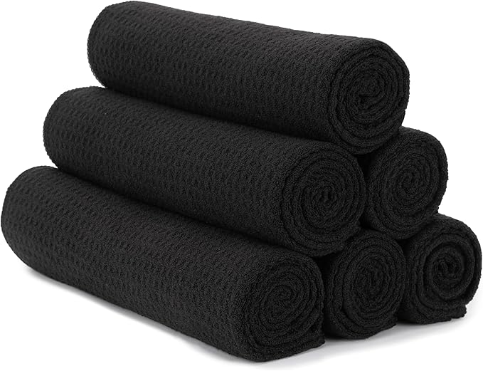 S&T INC. Microfiber Gym Towels, Yoga Towel for Home and Gym Bag, 16 Inch x 27 Inch, 6 Pack