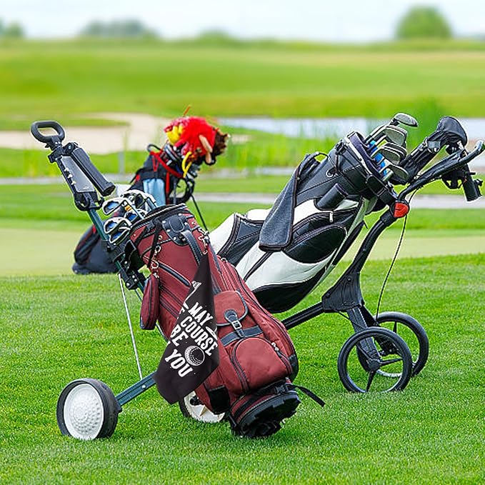 Golf Towel,Printed Golf Towels for Golf Bags with Clip,Golf Accessories Funny Golf Gifts for Men Golfers,Husband Boyfriend Dad,Birthday Gifts for Golf Fan-I Use This Towel to Wash My Balls (Golf#2)