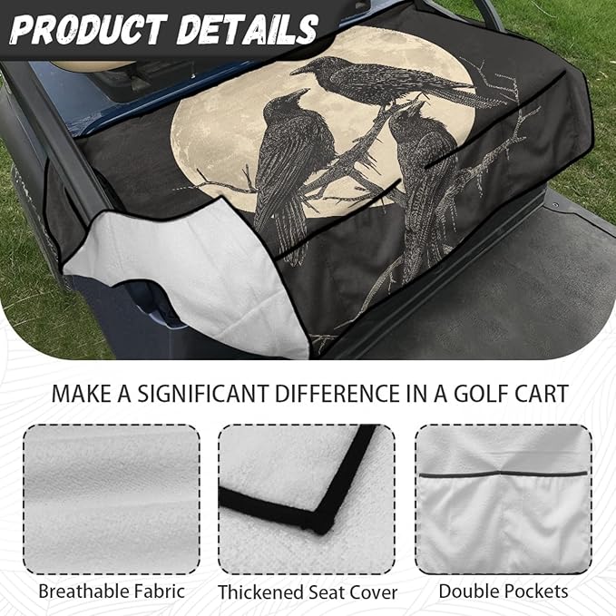 Golf Cart Seat Covers Universal Golf Cart Seat Cover Blanket Cushion Cover Sports Golf Cart Accessories