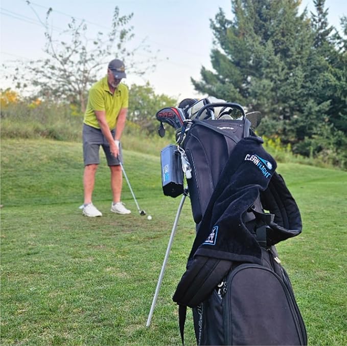 Premium Golf Ball Washer - Portable Cleaner for Golf Bag or Cart - Best Golf Accessories Gifts for Men & Women