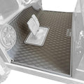 Xtreme MATS Rubber Double Diamond Golf Cart Floor Mat– Fits 2023+ Evolution Forester Models with Metal Pedals Only - Heavy-Duty Custom Fit All-Weather Floor Liner (Grey Trim)