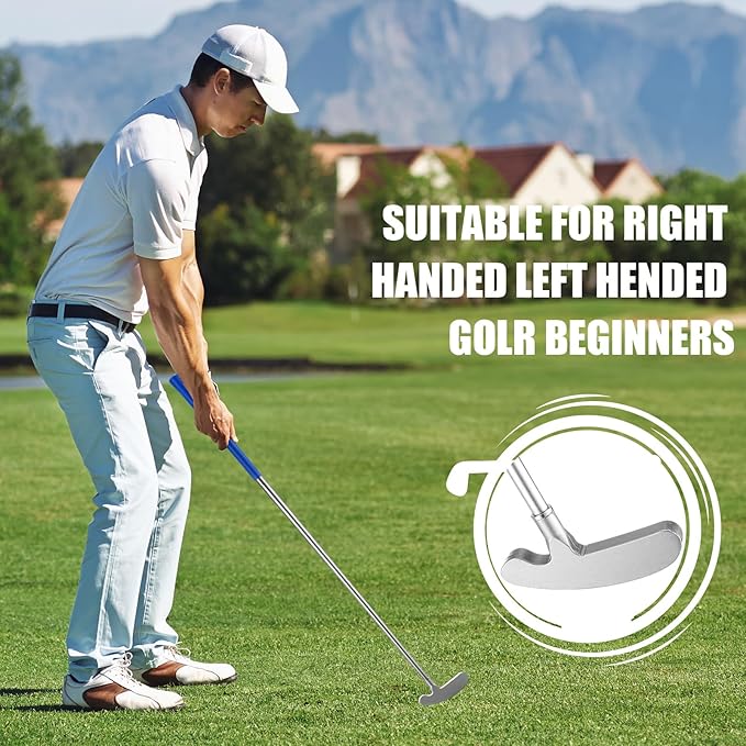 Wettarn 3 Sets Golf Putter Two Ways for Men Women Kids Club with 6 Practice Golf Balls for Left or Right Handed Golfers Indoor Outdoor