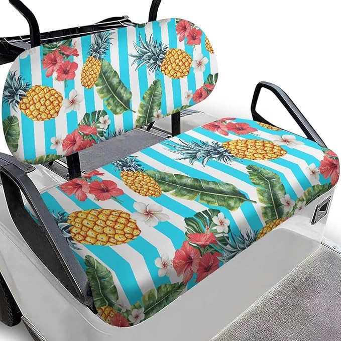 Fashion Print Golf Cart Seat Covers 2 Passenger Golf Cart Backrest Cover Golf Cart Seat Towel Gift for Friends