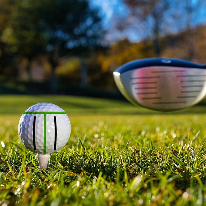 Professional 8 Pack Precision Golf Ball Marker Set, Upgrade Your Golf Accessories with 4 Marking Stencils and 4 Vibrant Colors, Perfect Golf Ball Line Marker Tool