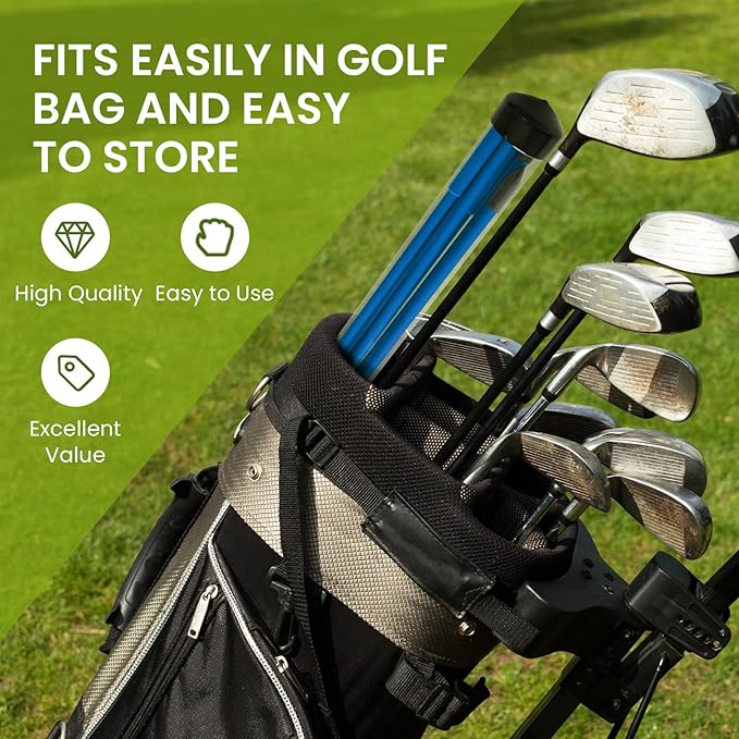 FINGER TEN Golf Alignment Sticks Rods Swing Trainer Tools 48 Inch 2 Or 3 Pack, Fits in Golf Bag Tour Stickers Practice Training Aid