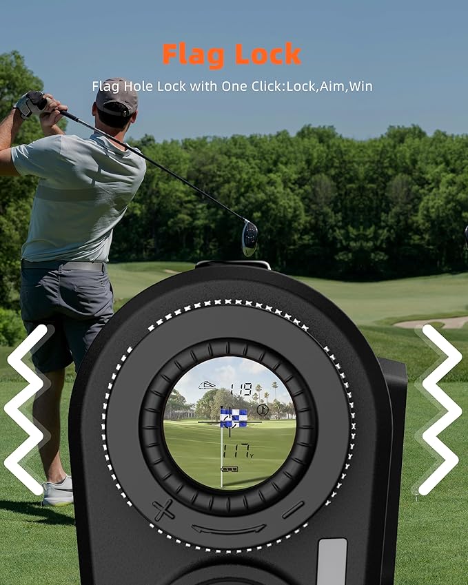 Dormie Golf Rangefinder with Slope,800 Yards Laser Range Finder Golfing,Aluminum Alloy Body,Flag Pole Locking Vibration,Slope Compensation,6X Magnification Rangefinder with Magnet