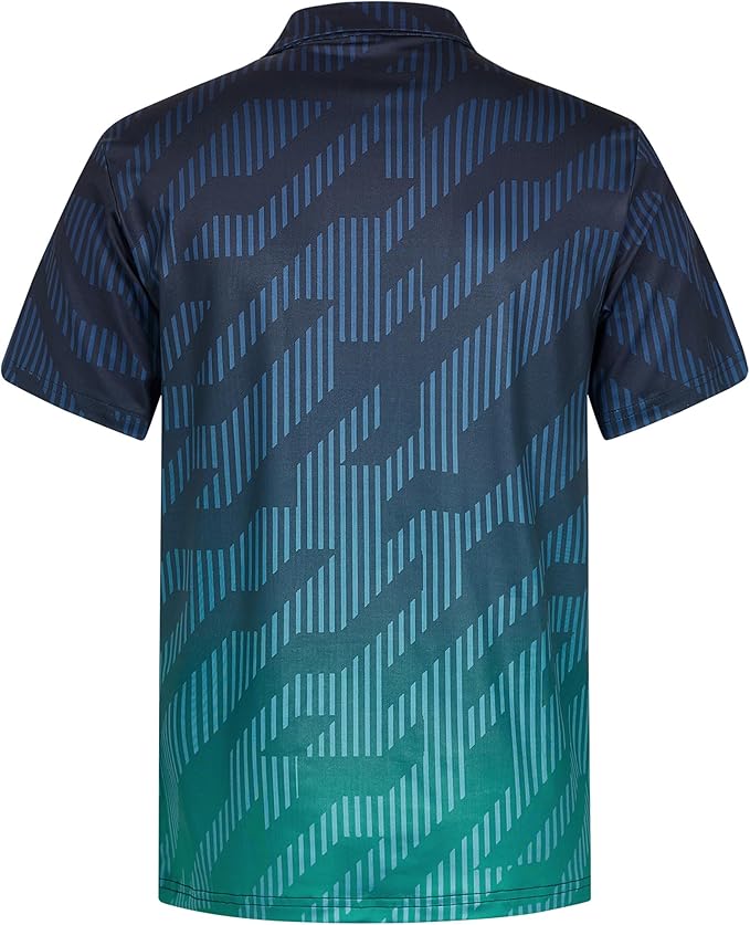 zeetoo Men's Polo Shirts Hawaiian Golf Polos Shirts Short Sleeve Performance Moisture Wicking Mens Golf Shirts