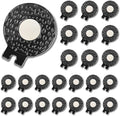 24 PCS Magnetic Golf Hat Clips Ball Marker Holder for Golf Gloves Hats Bags Caps Visor Belt