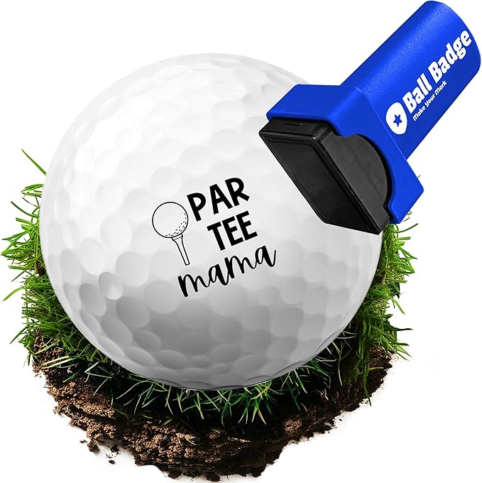 Ball Badge - Golf Ball Stamp (The Icon Series), Golf Ball Marker, Reusable Golf Ball Marking Tool to Identify Golf Balls