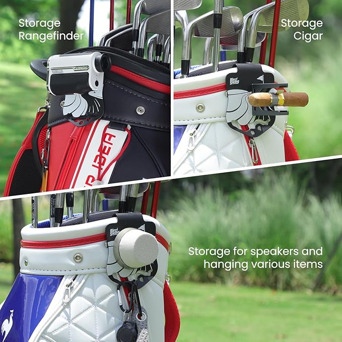 Golf Bag Accessories Metal Landing Pad for Magnetic Golf Towel Golf Rangefinders Golf GPS Magnetic Speaker, Easy Use Golf Gear for Golf Club Bag, Golf Gifts for Men Women Child Daddy Mom