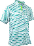 Mens Golf Shirts Quick Dry Moisture Wicking Casual Short Sleeve Performance Athletic Print Collared Stylish Men Polo Shirt