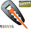 Ball Badge HeightRight Adjustable Golf Tee Height Tool – Precision Tee Height Setter for Consistent Swings, Durable Aluminum Design, Easy-to-Use Golf Training Aid