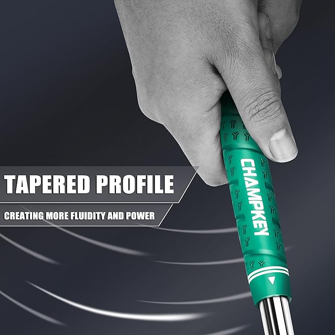 CHAMPKEY WRAP-Y Rubber Golf Grips 13 Pack Come with All Repair Kits - High Feedback and Traction Golf Club Grips