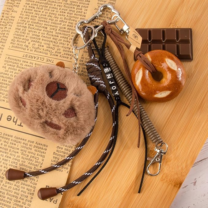 Georgie Porgy Bag Charms Keychains Handbag Accessories for Women Purse Backpack Sports Bag Pendant Cute Unique Gift for Girls
