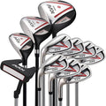 KVV Men's Golf Clubs Package Set, 11-Club Complete Set with/Without Stand Bag/7-Piece Irons (5~P#), Right Handed/Left Handed