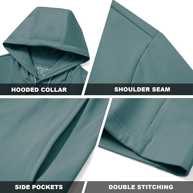 Hoodies for Men Golf Fleece Hooded Sweatshirts Dry Fit Athletic Lightweight Casual Midlayer Mens Hoodies Pullover