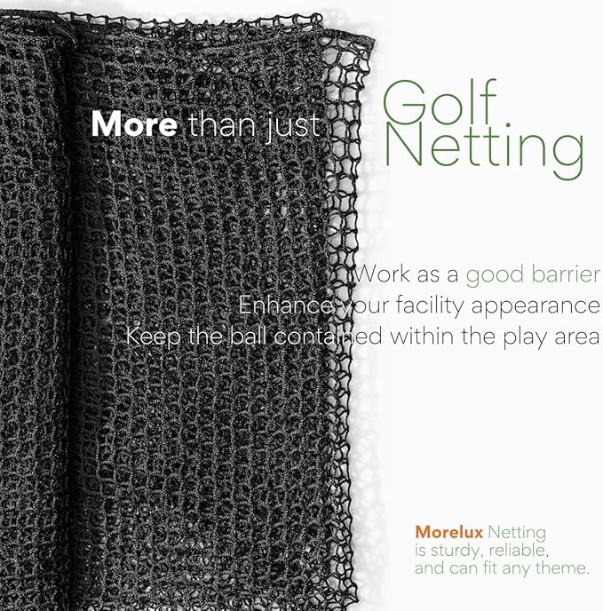 Golf Netting Material 10'x10', 10'x15',10'x20' - Golf Hitting Net for Backyard - Sport Netting Barrier for Sports