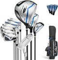 Men’s Golf Club Set, Right Hand – 13–16 Piece Complete Set with Driver, Woods, Hybrids, Irons, PW, SW, Putter, Stand Bag and Headcovers