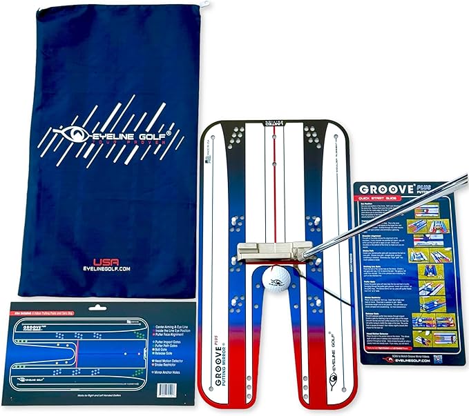Genuine EyeLine Golf Alignment Putting Mirror - Top Training Aid on The PGA Tour - See Rapid Improvement - Helps Beginner, Junior, and Scratch Golfers