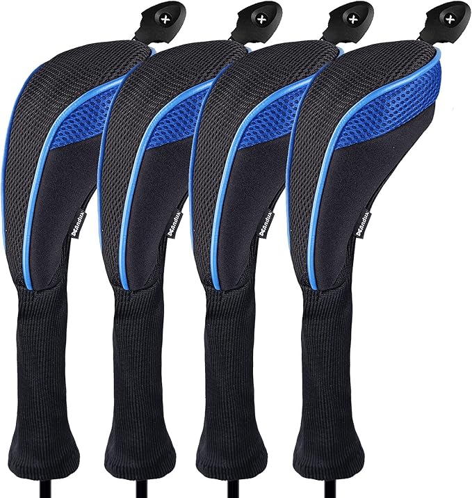 Andux 4 Pack Long Neck Golf Hybrid Club Head Covers Dial No. Tag CTMT-01