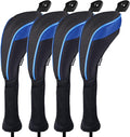 Andux 4 Pack Long Neck Golf Hybrid Club Head Covers Dial No. Tag CTMT-01