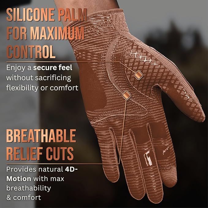 Copper Tech Golf Gloves Men Right Handed Golfer or Left Handed Golfer (2nd Gen) | Copper Compression Joint Support Golf Glove