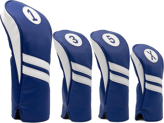 ProActive Sports Vintage Golf Club Head Covers | Classic Leather Look
