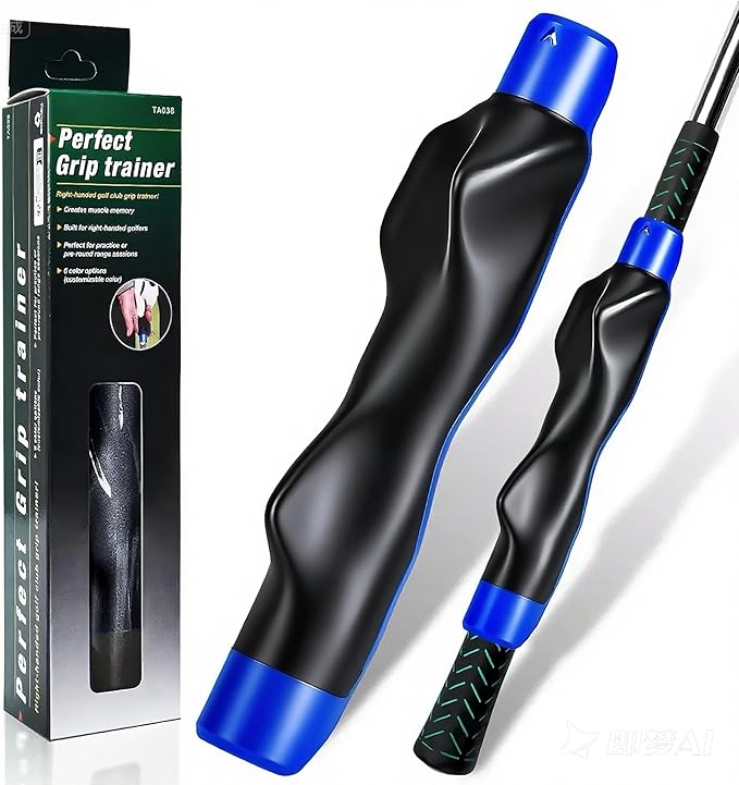 Golf Grip Trainer for Correct Hand Position Golf Training Aid Practice Kit for Right Handed PlayersTrainer Grip for Golf Clubs to Improve Swing Consistency
