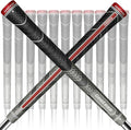 Geoleap Golf Grips Set of 13- Back Rib Improved Control，Multi Compound Rubber And Cord Hybrid Golf Club Grips, Standard/Mdisize, 7 Colors Optional.