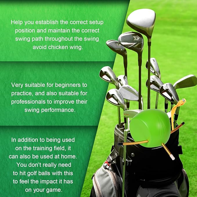 The Connector Golf Training Aid - 2 Pcs Golf Swing Trainer Aid for Posture Correction Practice, Suitable for Golfers of All Levels Looking to Improve Overall Game