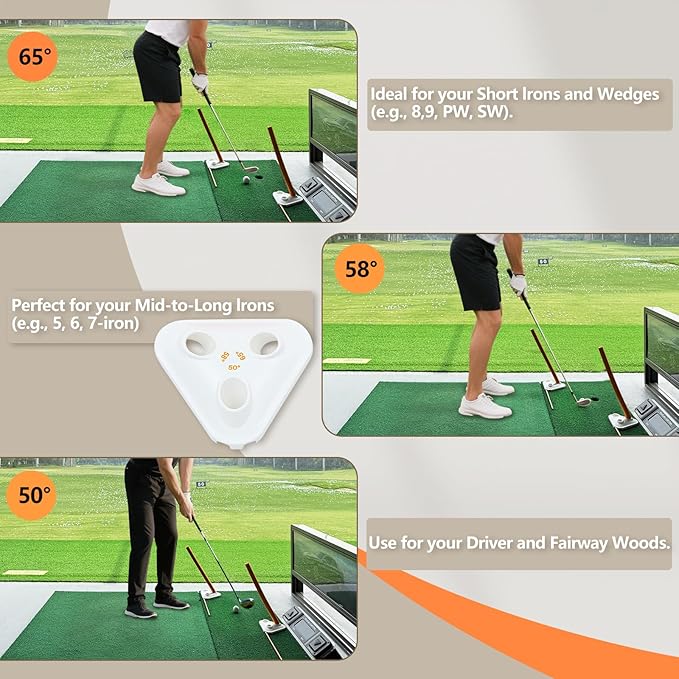 Golf Swing Training Aid, Golf Alignment Discs, Golf Alignment Sticks Correct Posture, Swing Plane, Path, Golf Swing Trainer, Golf Training aid Improve Swing Accuracy and Consistency