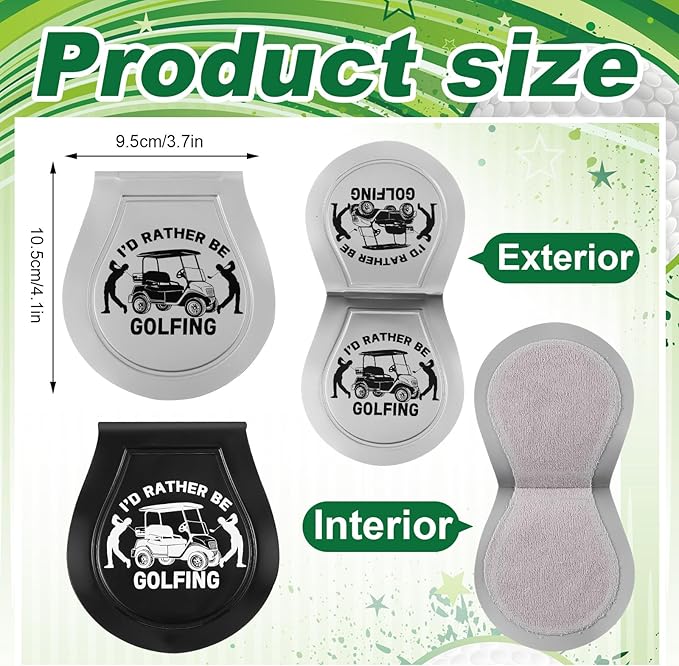 8 Count Golf Ball Towel Portable Cleaner Pocket Washer Pouch Golfing Accessories, Silver and Black, 4.1x3.7 Inch
