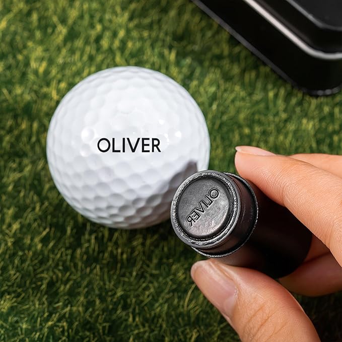 callie Personalized Golf Ball Stamp - Custom Monogram Name, 4 Colors | Ball Stamper Marker, Golf Accessories Gifts