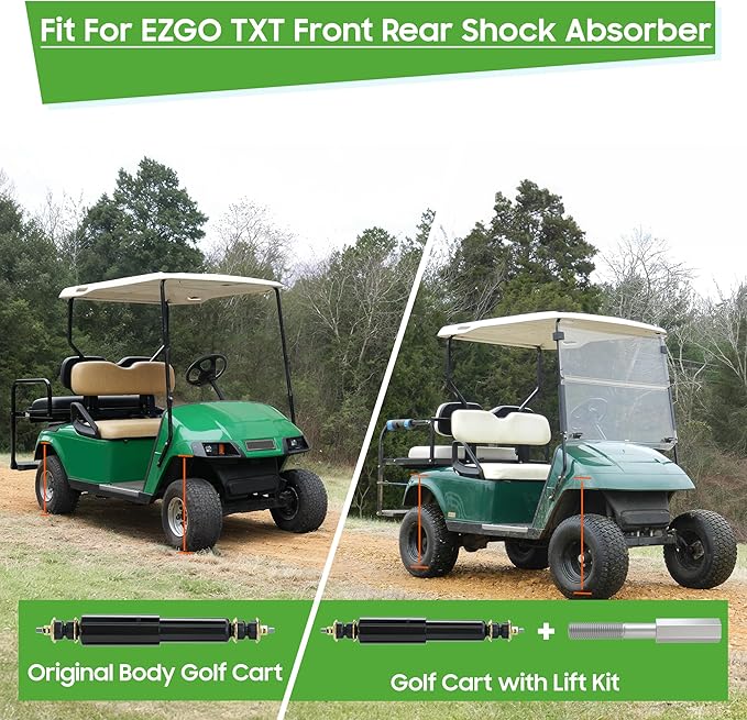 10L0L Golf Cart Shock Absorber Extension Rod for EZGO Club Car with Lifts Kit or Other Modifications to Raise The Body,Compatible with Front Rear Shock Absorbers 70928-G01, 76418-G01, 70630-G01