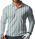 Men's Long Sleeve Golf Shirt Quick Dry 3 Button Work Fishing Outdoor Casual Collar Shirt