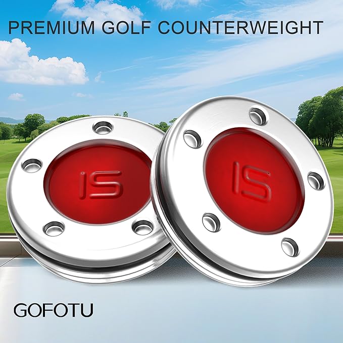 2pcs 5g-40g Golf Custom Weights Compatible with Titleist Scotty Cameron Golf Club Putters Newport Red (2PCS 15g(Doesn't include Wrench))