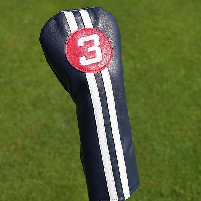 Single Headcover, Easy Slip-On Easy-Off Golf Club Head Cover, Fleece Lined Interior, Water Resistant and Durable Shell, Individual Retail Pack
