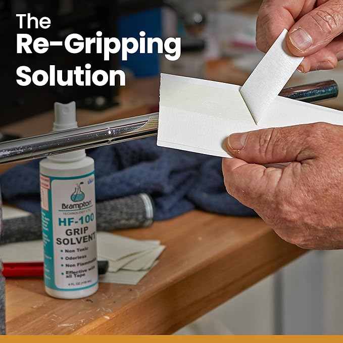 Brampton Premium Golf Grip Tape - 2" x 10" Solvent Activated Adhesive Strips for Golf Club Regripping