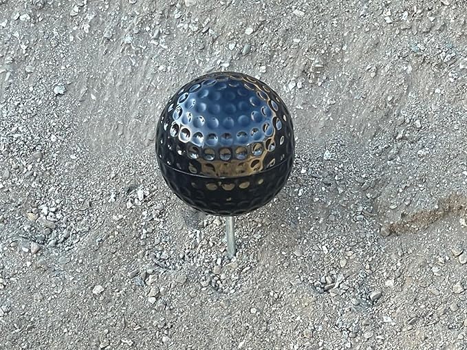 Sandbaggy Plastic Tee Markers for Golf Course (UV Resistant) - Steel Spike - Safety Caps Included