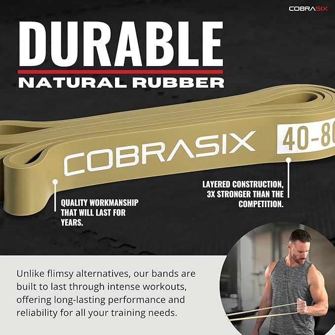 Resistance Bands | Long Resistance Bands for Working Out | Pull-Up Bands for Strength Training, Physical Therapy, Stretching, WOD | Exercise Bands for Home Gym | Workout Bands | Men and Women