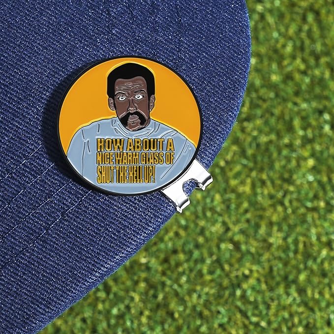Enamel Golf Ball Marker with Magnetic Hat Clip - Funny Golf Accessories - Great Gift for Golf Lovers