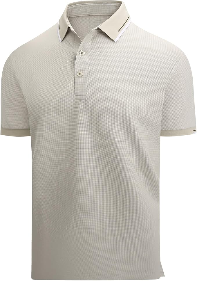 Alex Vando Mens Golf Shirt Moisture Wicking Performance & Polished Style Polo Shirts for Men