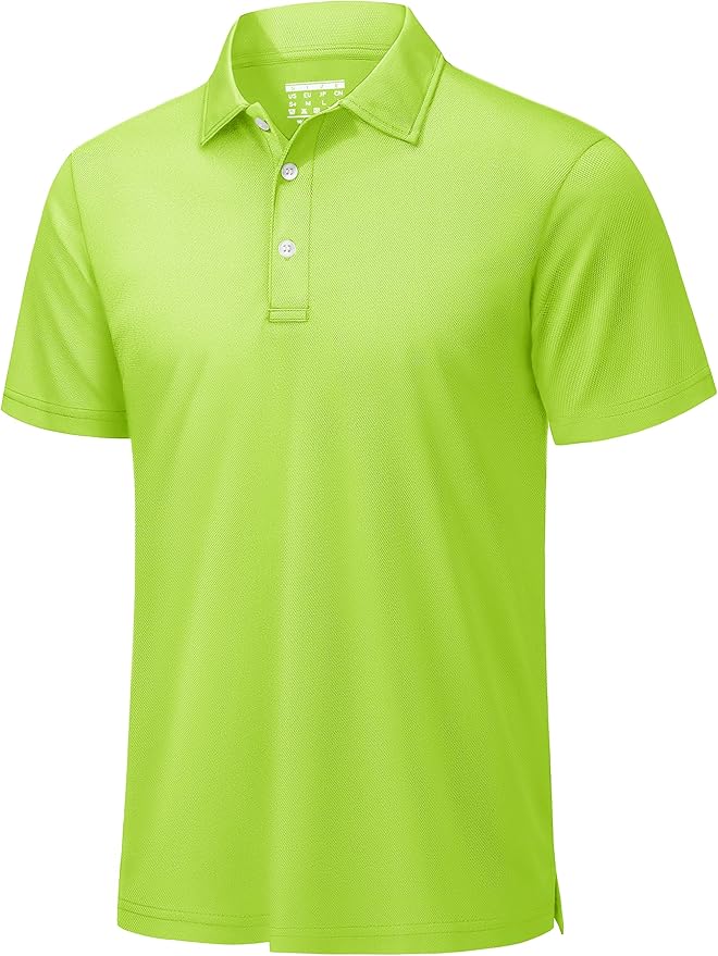 TACVASEN Mens Golf Shirt Dry Fit Mens Polo Shirts Short Sleeve Performance Golf Polos for Men with Collar Work Shirts