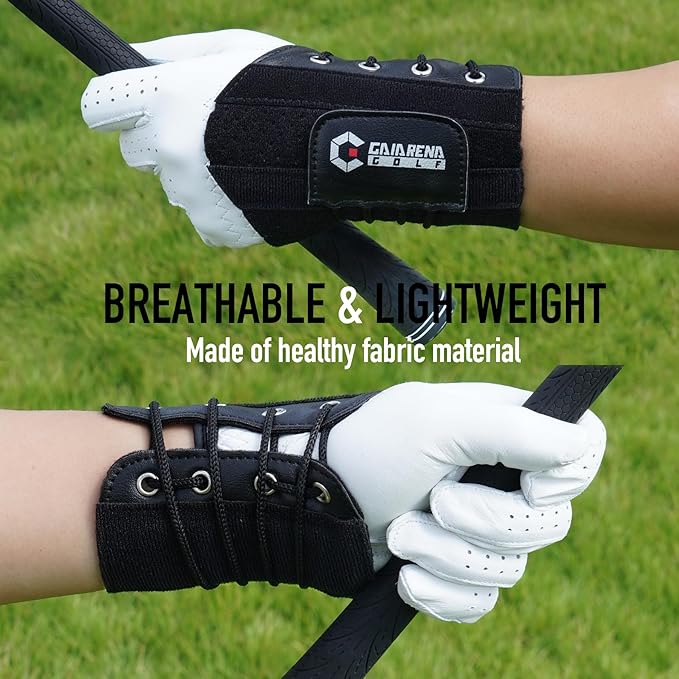 GAIARENA Golf Wrist Brace Wrist Hinge Swing Aid, Efficient Golf Swing Training Equipment to Correct Wrist Angle & Develop Muscle Memory for Beginner Golfers